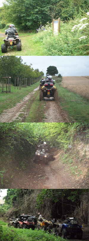 randonnee quad dans l'aisne
